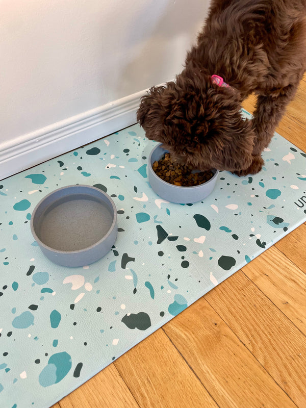 PET FOOD PLACEMAT | TERRAZZO BLUE