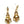 Load image into Gallery viewer, Beige Chandelier Earrings