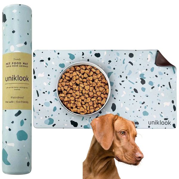 PET FOOD PLACEMAT | TERRAZZO BLUE