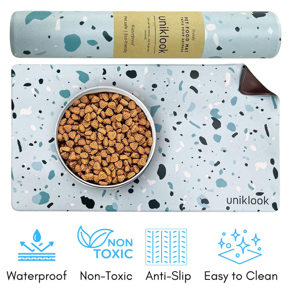 PET FOOD PLACEMAT | TERRAZZO BLUE