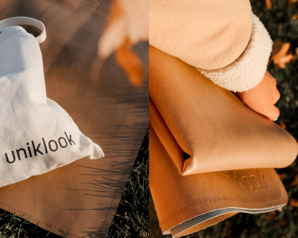 Med mat | 39"x39" | Tan + Gray