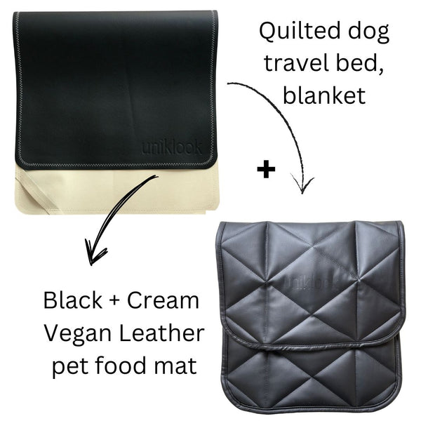 Travel dog bed | 16"x30" | Black
