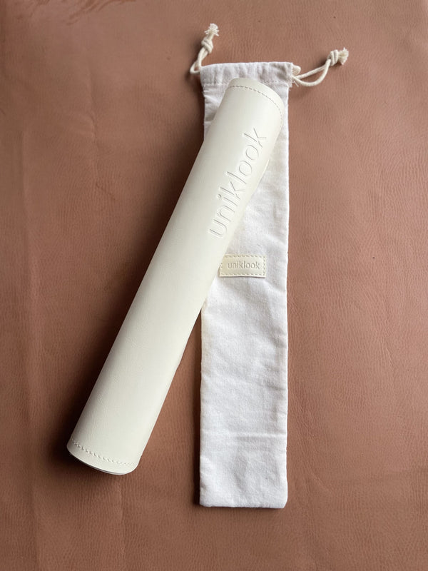 Leather | 14"x22" | off white