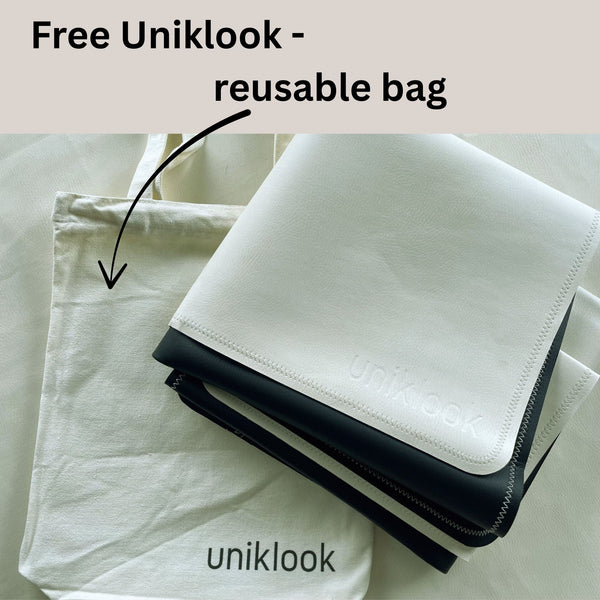 Med mat | 39"x39" | Cream + Black