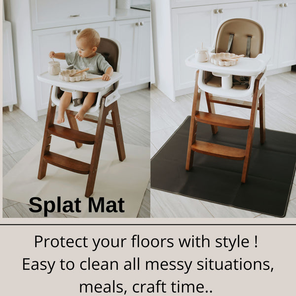 Med mat | 39"x39" | Cream + Black