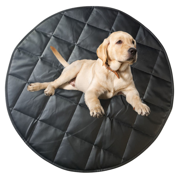 Dog Travel Bed | 35'' |  Black +Cream