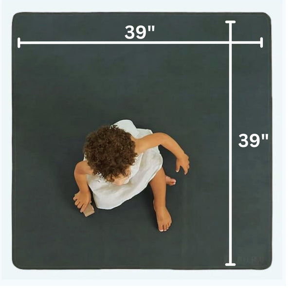 Med mat | 39"x39" | Cream + Black