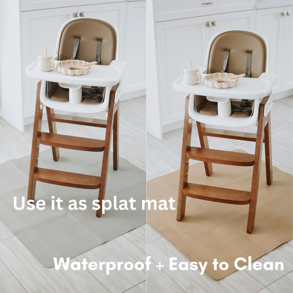 Med mat | 39"x39" | Tan + Gray