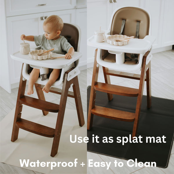 Med mat | 39"x39" | Raven + Ivory