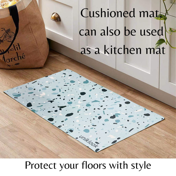 PET FOOD PLACEMAT | TERRAZZO BLUE