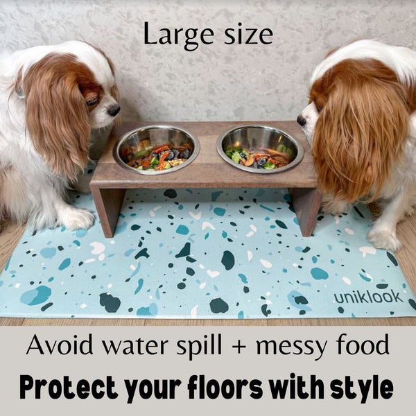 PET FOOD PLACEMAT | TERRAZZO BLUE