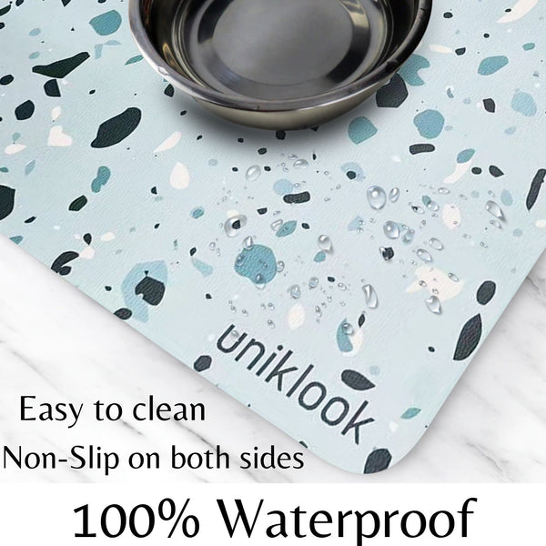 PET FOOD PLACEMAT | TERRAZZO BLUE