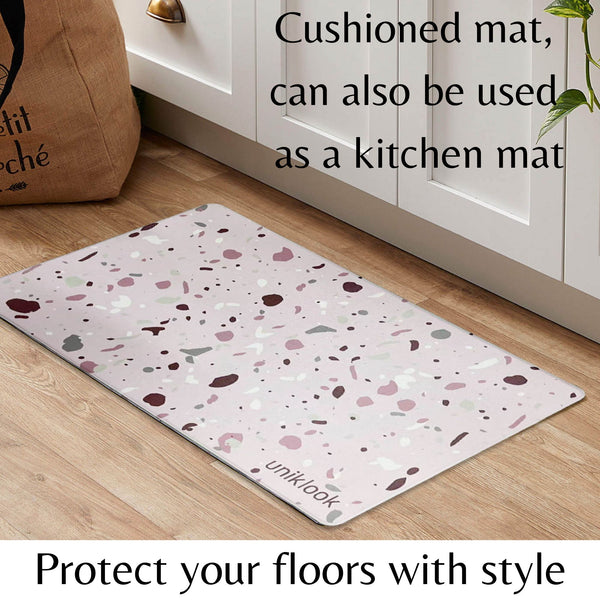 PET FOOD MAT | TERRAZZO PINK