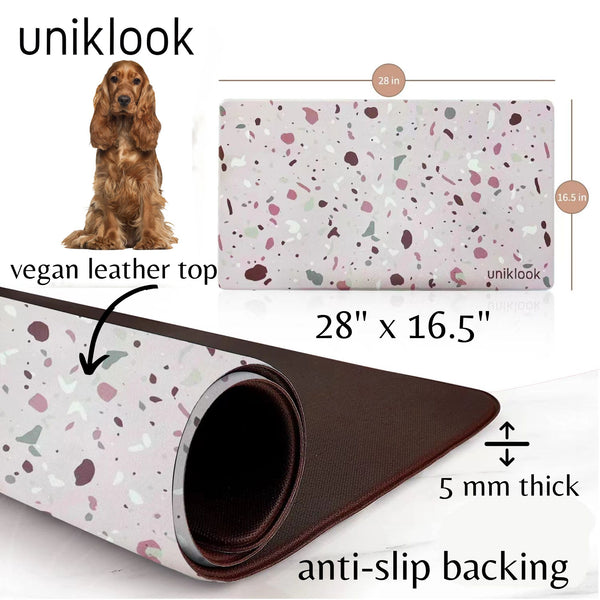PET FOOD MAT | TERRAZZO PINK