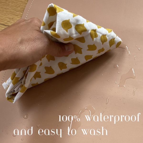 Leather | 14"x22" | off white