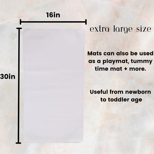 Leather | 14"x22" | off white