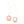 Load image into Gallery viewer, Gold + pink needle drop Earrings