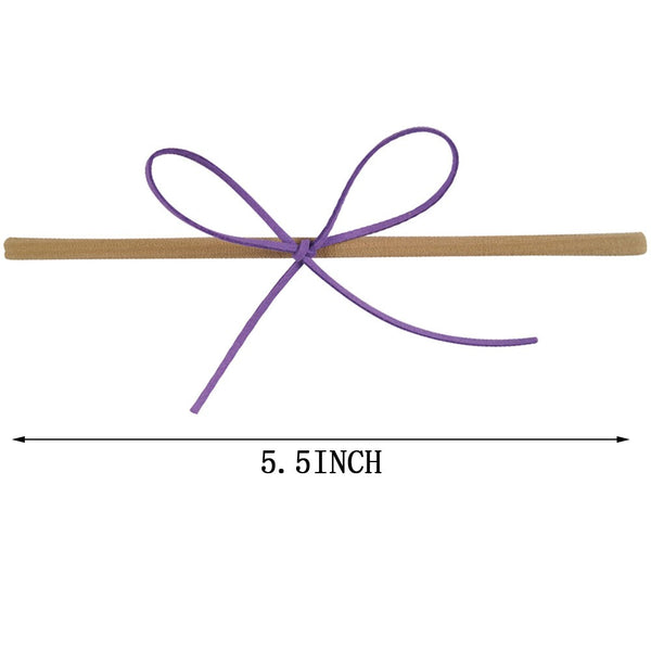 Bandeau boucle de suède pour tête de bébés