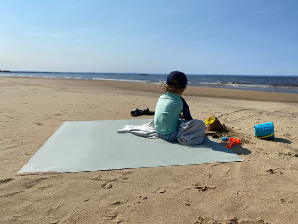 MAXI MAT | 54"X54" | Sage + Dawn blue