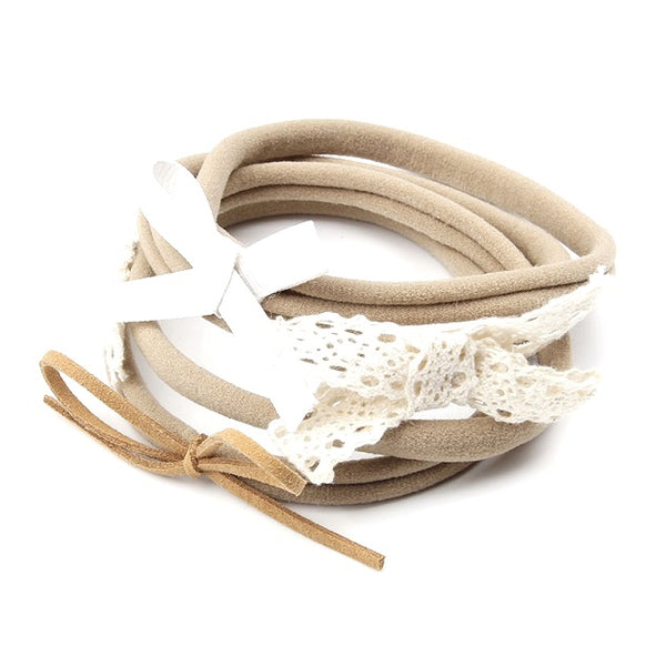 4 bandeaux élastiques de tête pour bébés