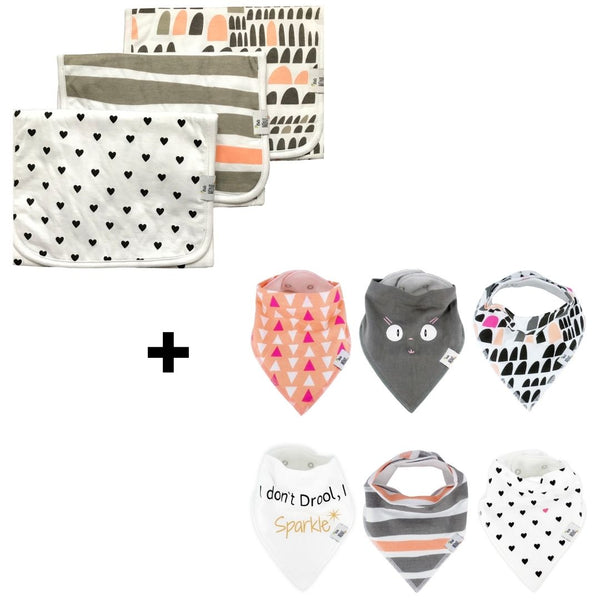 Simone Bibs + Burp cloths