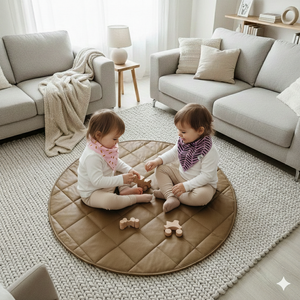 Vegan Leather Quilted Mat — Between a Play Mat and a Blanket