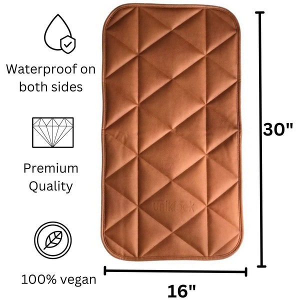 QUILTED MAT | 16"X30" | Amber Tan