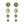 Load image into Gallery viewer, Blue &amp; Green Chandelier Earrings
