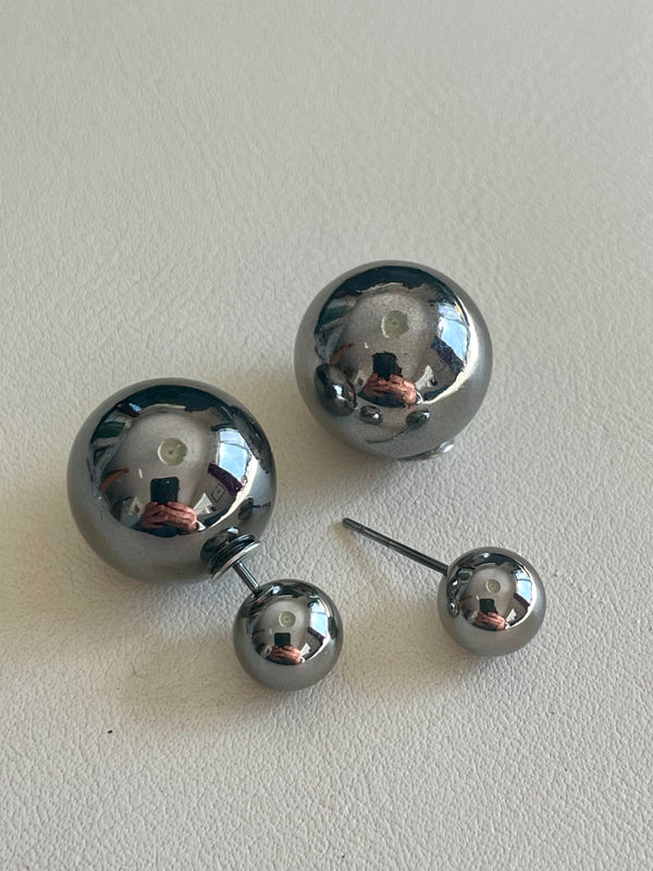 Wood & Pearl Earrings