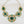 Load image into Gallery viewer, Green Sunburst Pendant Gold Statement Necklace
