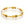 Load image into Gallery viewer, Gold bracelet with arrow designs on a white background
