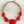 Load image into Gallery viewer, Red Design Statement Chunky Necklace
