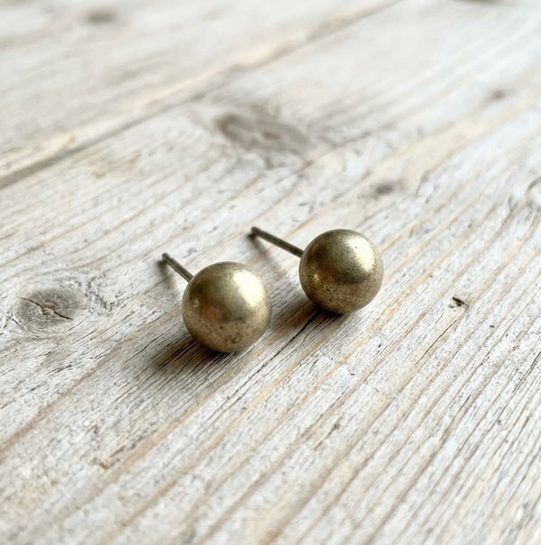 Boucles d'oreilles pendantes bleue + dorées