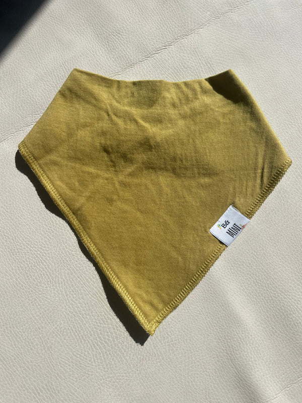 Khaki Pet Bandana Bib — Neutral Tone Pet Accessory