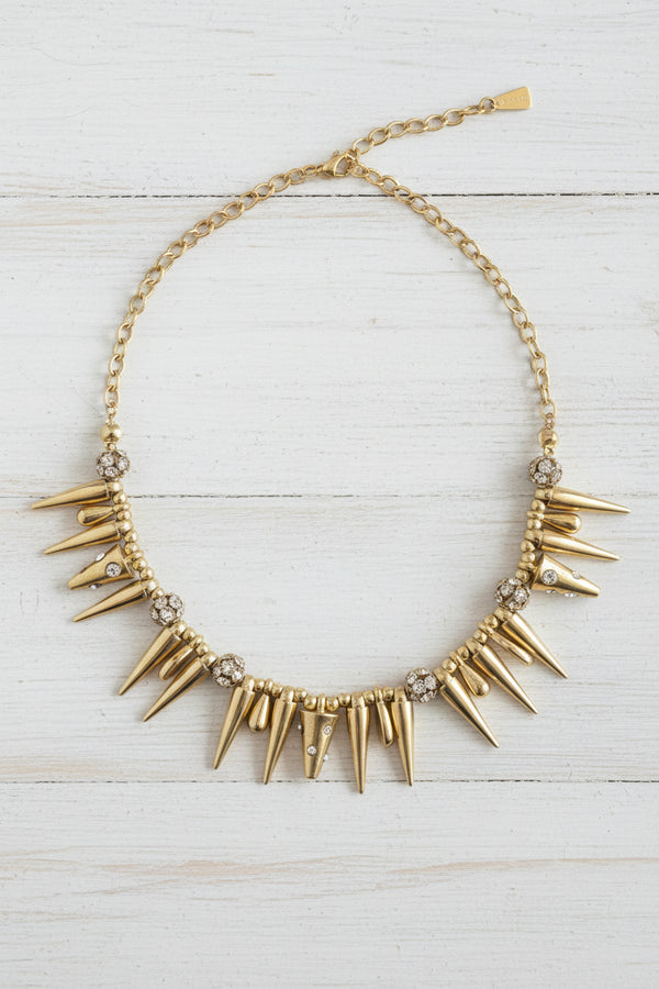 The Rebel Spike Necklace | Edgy Gold Jewelry