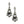 Charger l'image dans la galerie, Pair of ornate earrings with gemstones on a white background
