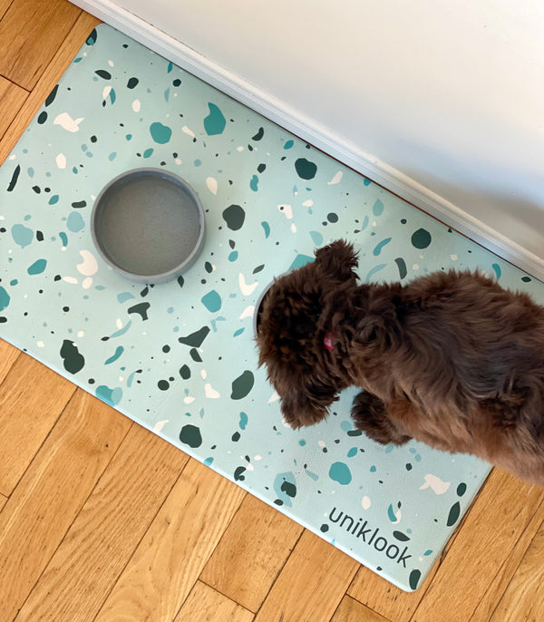 PET FOOD PLACEMAT | TERRAZZO BLUE