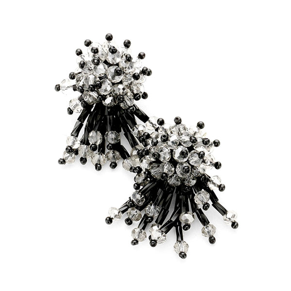 Black Bouquet Earrings