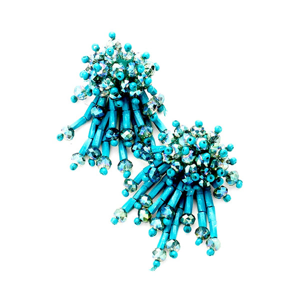 Turquoise Bouquet Earrings