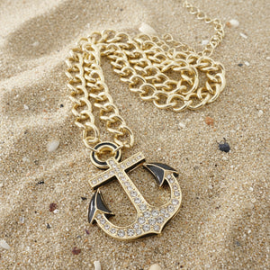 Ivy + Joe for uniklook the anchor pendant necklace in the samd