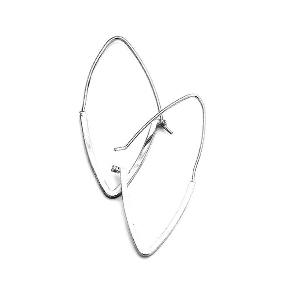 Oval hoops | Silver | Earrings