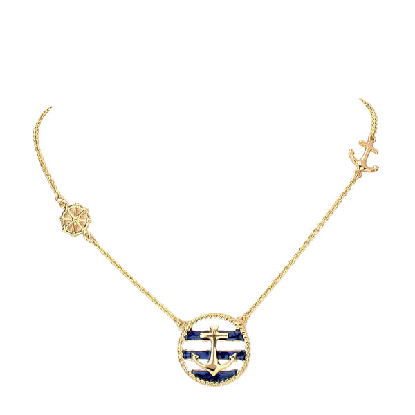 Nautical Vibe Chain Pendant Necklace