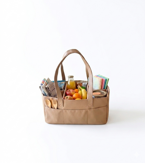 Vegan Leather Caddy Diaper Bag & Nursery Organizer | Uniklook
