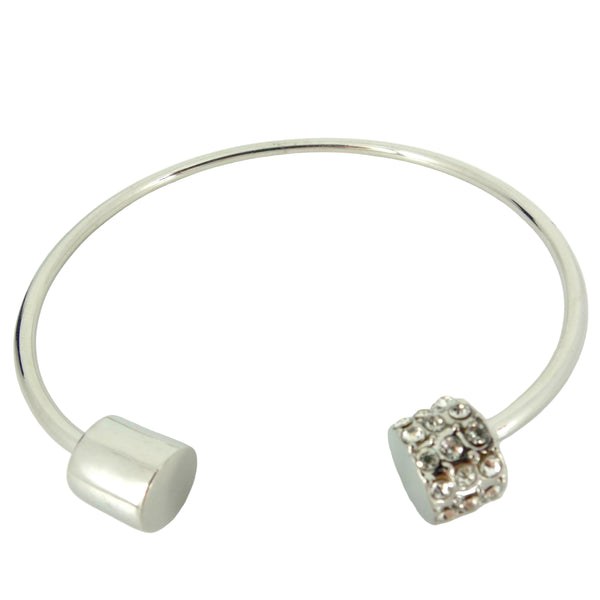 Sleek Silver Cuff Bracelet