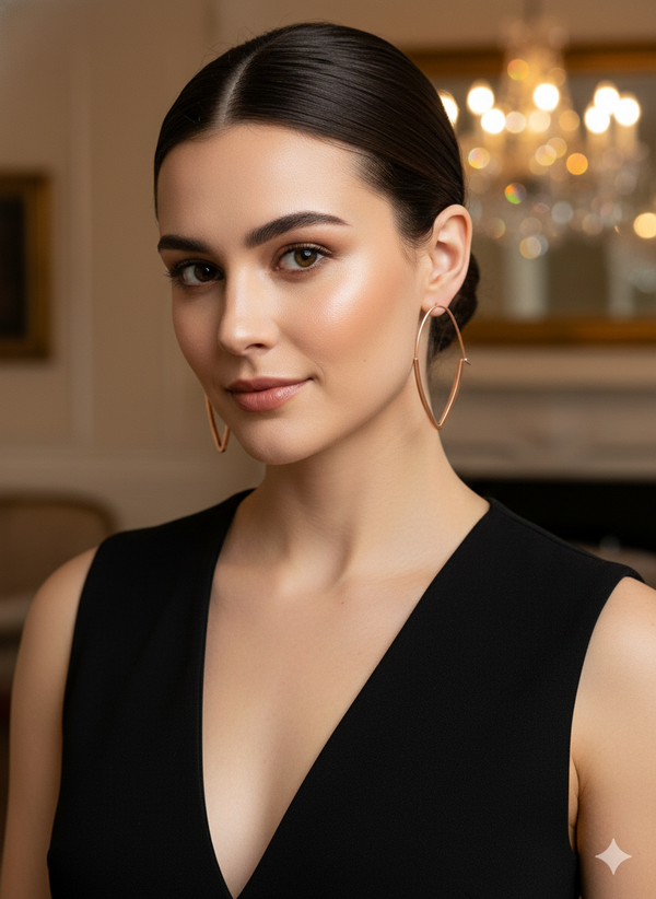 Oval hoops | Silver | Earrings