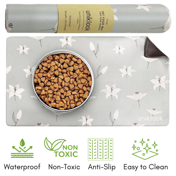 Tapis pour bols d'eau et nourriture pour animaux |  Calme