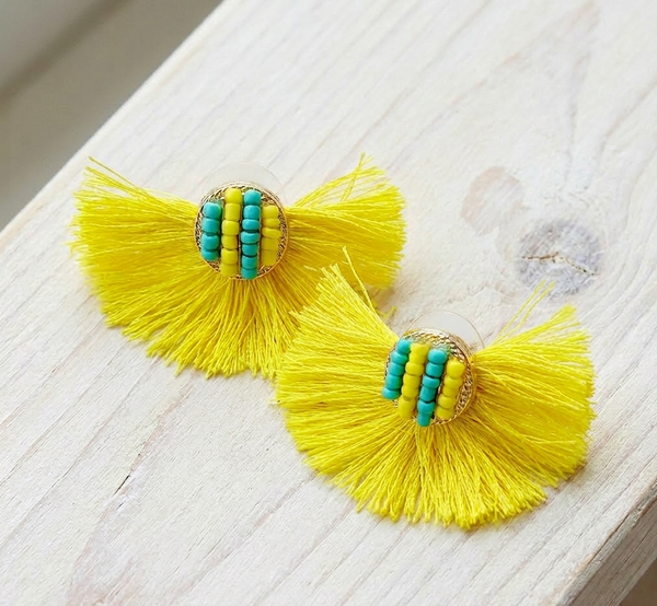Lush Yellow Earrings