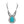 Charger l'image dans la galerie, Turquoise Statement Crystal Silver Necklace | Authentic Cowgirl Style
