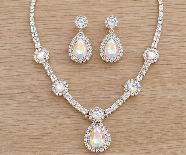 Set on pale wood