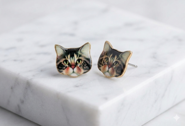 Cat Stud earrings